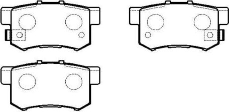 Тормозные колодки HSB. Артикул HP5164