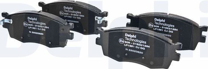 Тормозные колодки Delphi (Low-Metallic). Артикул LP1951