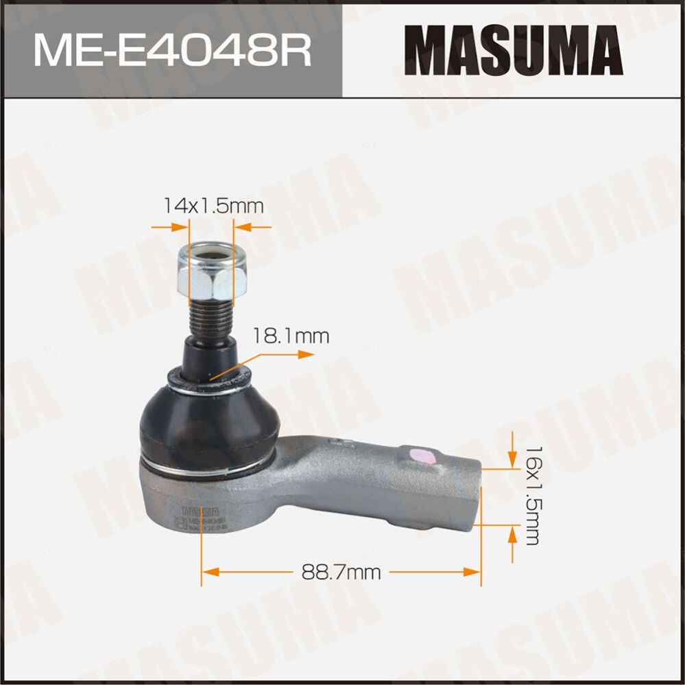 Наконечник рулевой тяги MASUMA ME-E4048R / AUDI Q7 07-15. Артикул MEE4048R