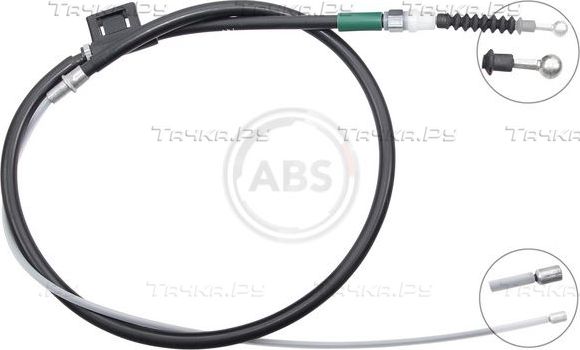 Трос ручника (тросик ручного тормоза) ABS. Артикул K17269