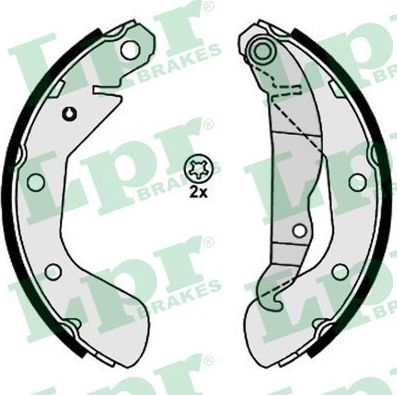 Тормозные колодки LPR задние для Opel Corsa C 2000-2009. Артикул 08130