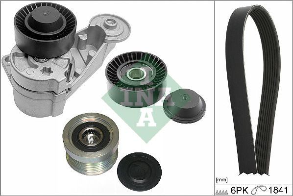 Приводной ремень поликлиновой с роликами (комплект) Ina. Артикул 529 0480 20