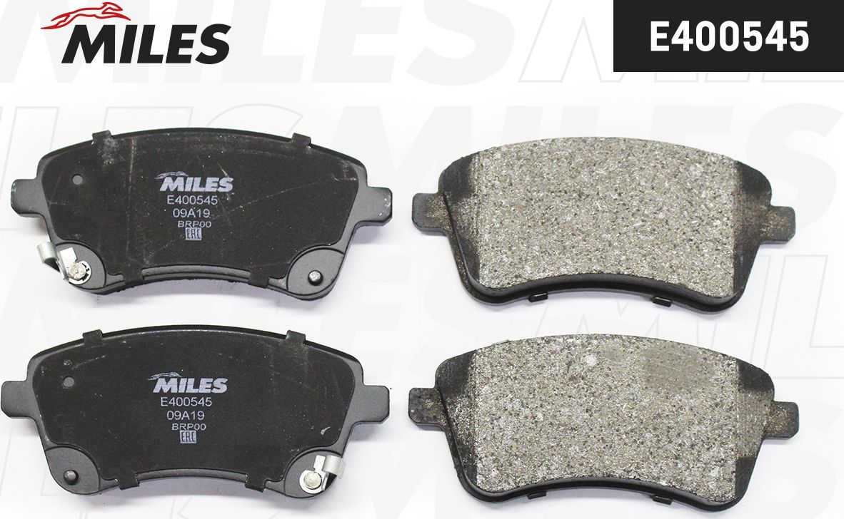 Тормозные колодки Miles (Low-Metallic). Артикул E400545