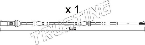 Датчик износа тормозных колодок  Trusting. Артикул SU.389