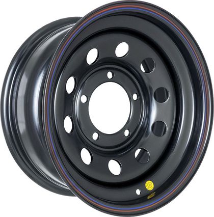 Колёсный диск OFF-ROAD Wheels усиленный стальной черный 5x139,7 10xR15 d110 ET+25 для УАЗ Hunter 2003-2023. Артикул 1570-53910BL+25