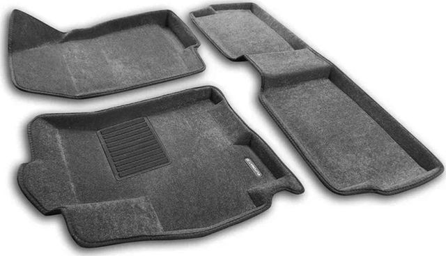 Коврики текстильные Euromat 3D Business для салона Exeed LX 2019-2026 Серые. Артикул EMC3D-001425G
