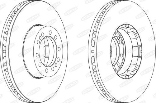 Тормозной диск BERAL. Артикул BCR134A