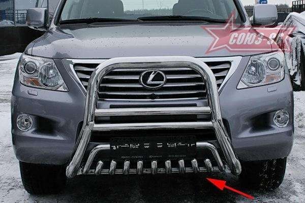 Защита Союз-96 нижняя (уст. вместе с LX57.55.0619/0620) для Lexus LX 570 2012-2015. Артикул LX57.59.0621