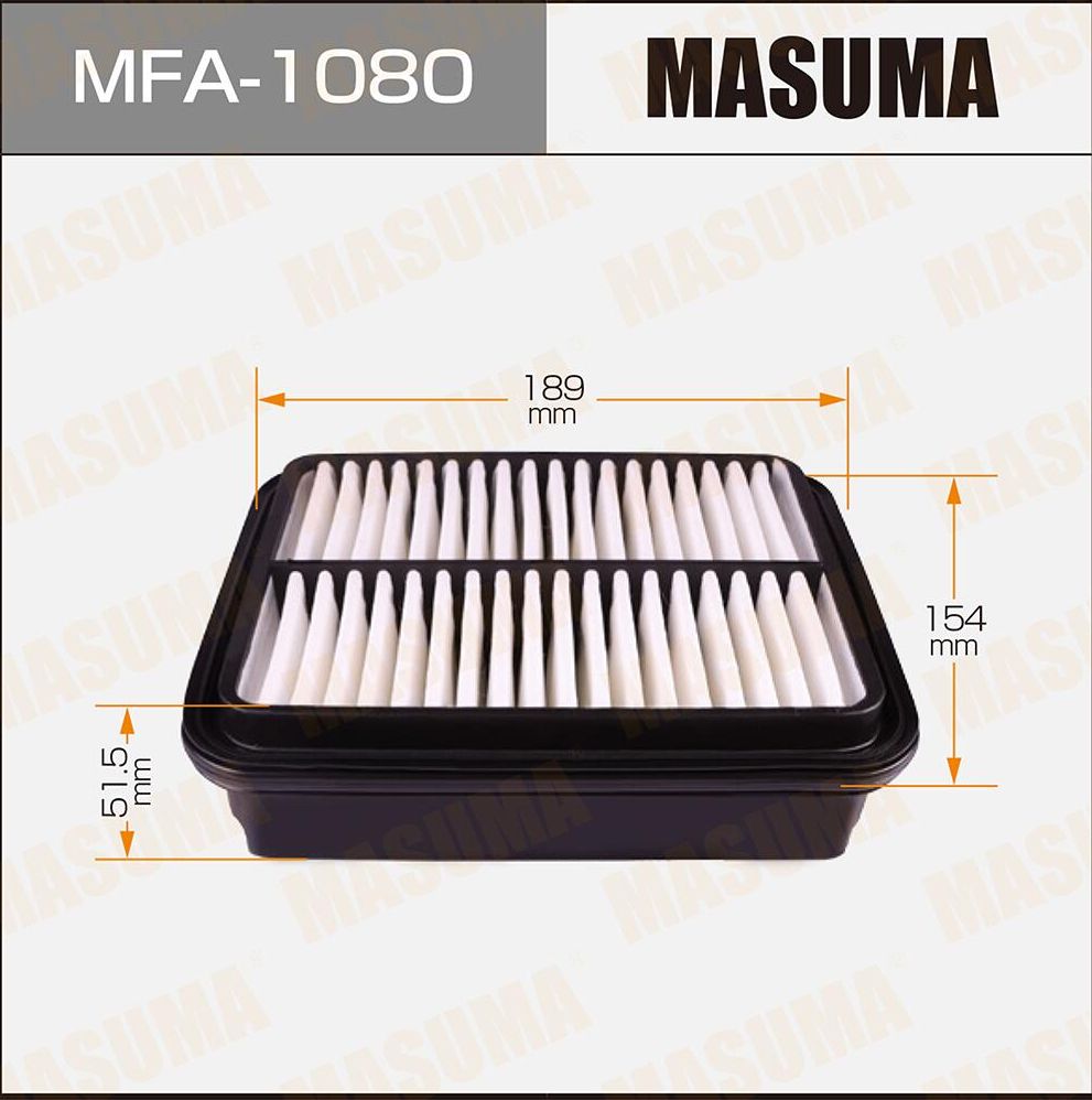 Воздушный фильтр Masuma. Артикул MFA-1080