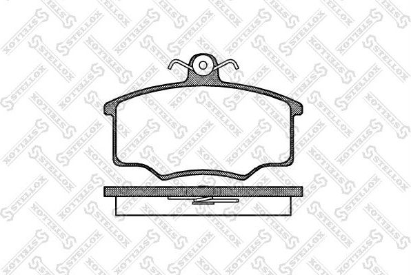 Тормозные колодки Stellox передние для Audi 90 I (B2) 1986-1987. Артикул 057 020-SX