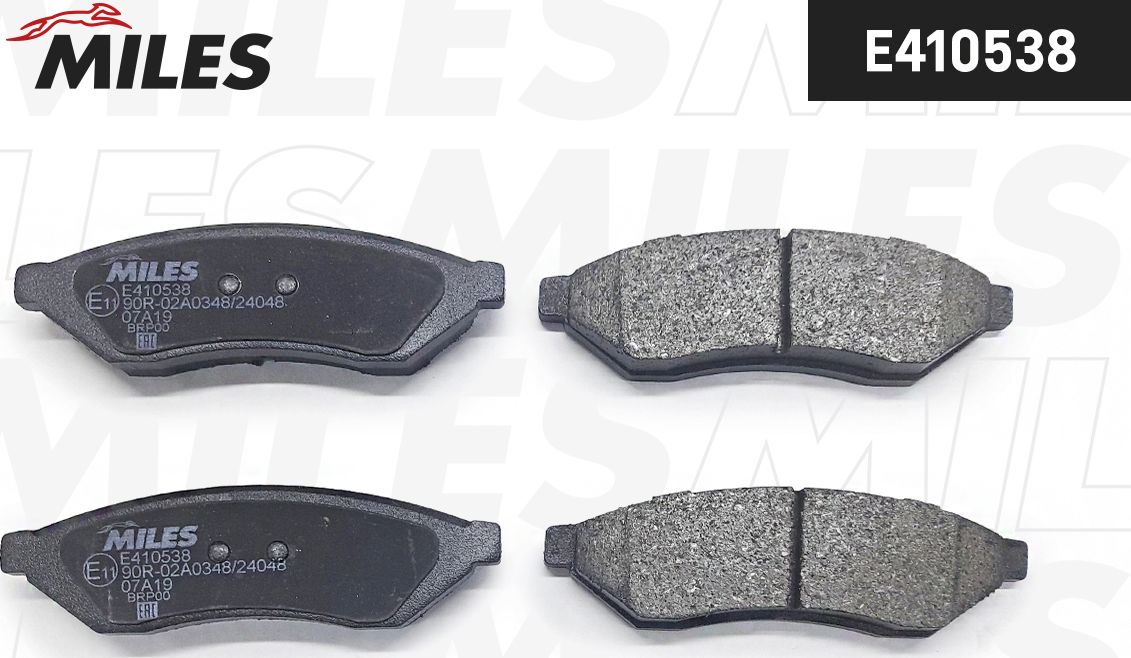 Тормозные колодки Miles (Low-Metallic). Артикул E410538