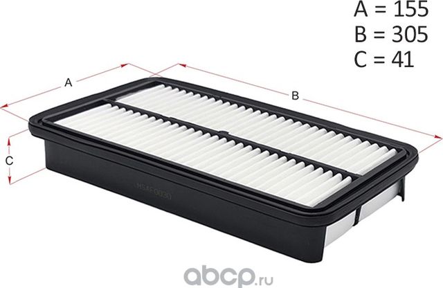 Фильтр воздушный TOYOTA CALDINA (A-161) 3SFE/4SFE/5EFE/7AFE 92-02/CAMRY 2VZ 88-9 (Hosu). Артикул HSAF0030