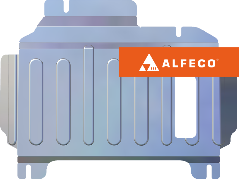 Защита алюминиевая Alfeco (4 мм) для редуктора переднего моста Ford Ranger Raptor 2024-2026. Артикул ALF.07.45 AL4