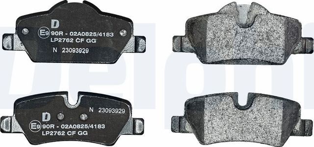 Тормозные колодки Delphi (Low-Metallic) задние для MINI Cabrio III (F57) 2014-2026. Артикул LP2762
