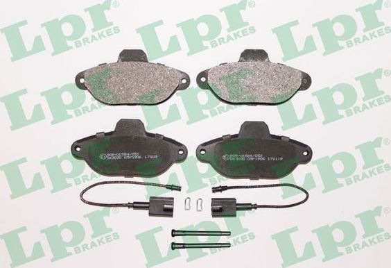 Тормозные колодки LPR передние для Fiat 500 II 2007-2013. Артикул 05P1906