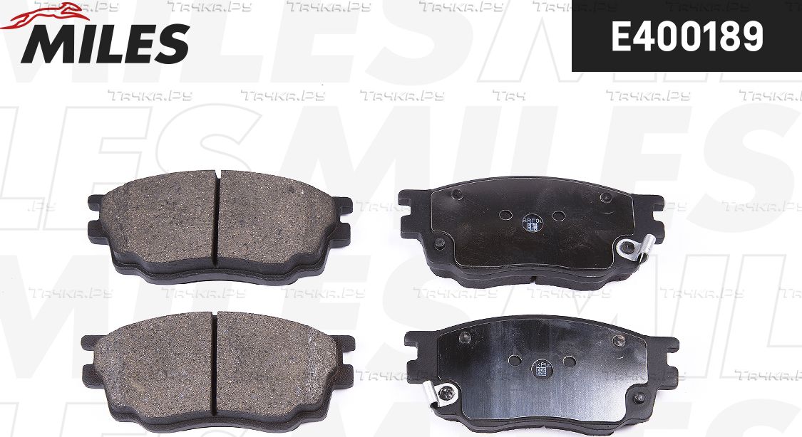 Тормозные колодки Miles (Low-Metallic) для Mazda 626 V (GF) 1997-2002. Артикул E400189