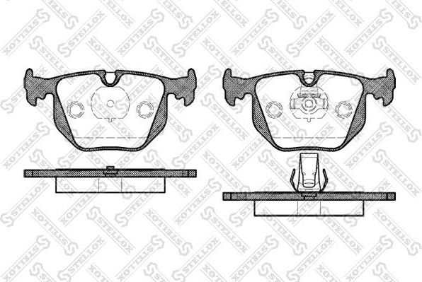 Тормозные колодки Stellox. Артикул 392 020B-SX