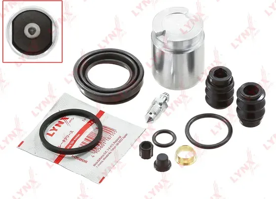 Ремкомплект тормозного суппорта с поршнем заднего HYUNDAI Tucson(TL) 18> / I40(VF) 12> / IX35(LM) 13 (Lynxauto). Артикул bc-6550