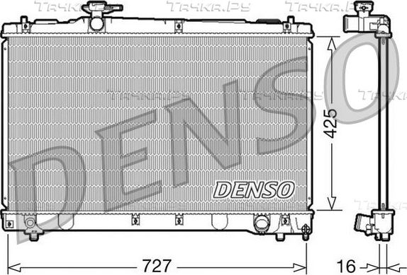 Радиатор охлаждения двигателя Denso (алюминий). Артикул DRM50034