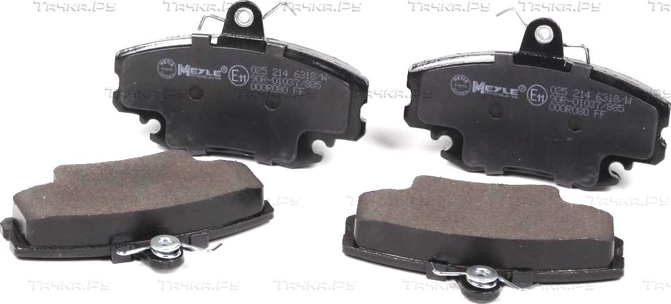Тормозные колодки Meyle Original передние для Renault 19 II 1991-1996. Артикул 025 214 6318/W