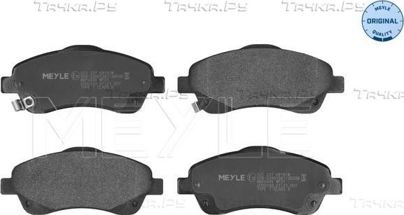 Тормозные колодки Meyle Original. Артикул 025 237 6819/W