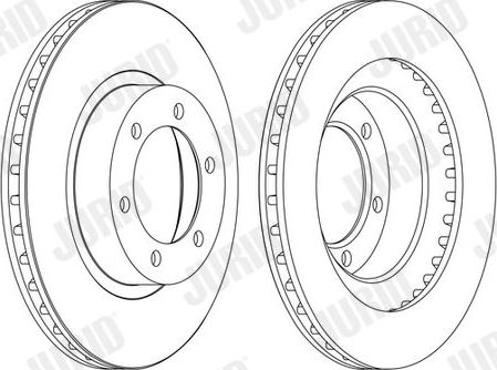 Тормозной диск Jurid. Артикул 562743JC