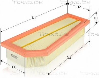 Воздушный фильтр  Tecneco Filters для Volvo C30 I 2006-2012. Артикул AR29150PMS