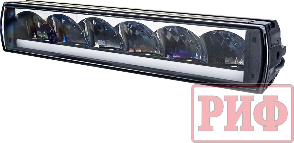 Фара светодиодная водительского света РИФ 306 мм 72W с дневными ходовыми огнями. Артикул z
