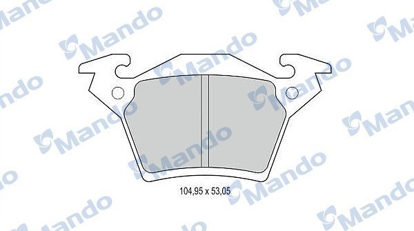 Тормозные колодки Mando. Артикул MBF015663