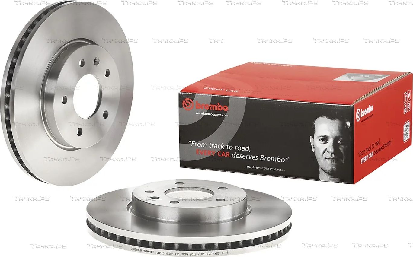 Тормозной диск Brembo передний для Opel Antara I 2006-2017. Артикул 09.A630.10