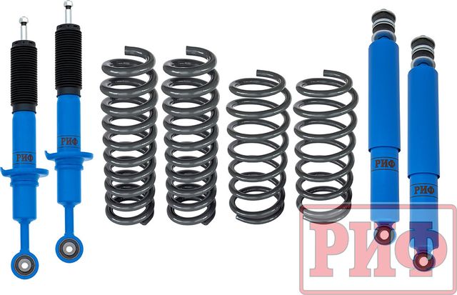 Лифт-комплект РИФ арктический мягкий для Toyota Land Cruiser 200 дизель 2008-2021, лифт 25 мм. Артикул RIF-TLC200-A-Arc