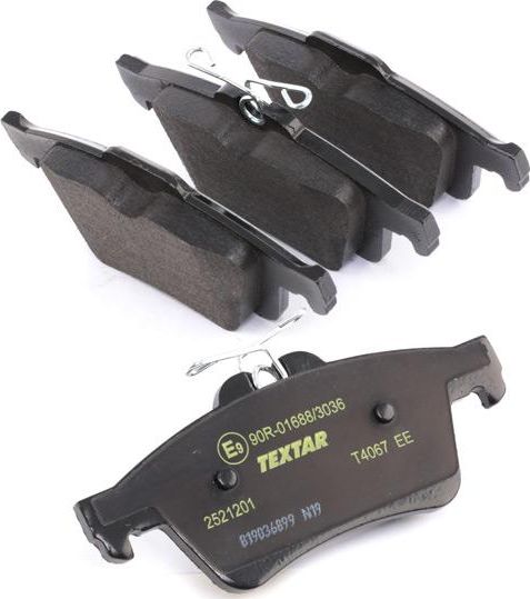 Тормозные колодки Textar Q+ задние для Volvo S40 II 2004-2012. Артикул 2521201