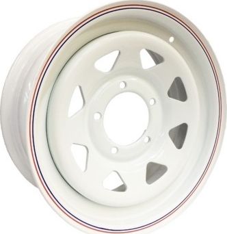 Колёсный диск OFF-ROAD Wheels стальной штампованный белый 5x139,7 7xR15 d110 ET+15 для УАЗ Pickup 2008-2026. Артикул 1570-53910WH+15