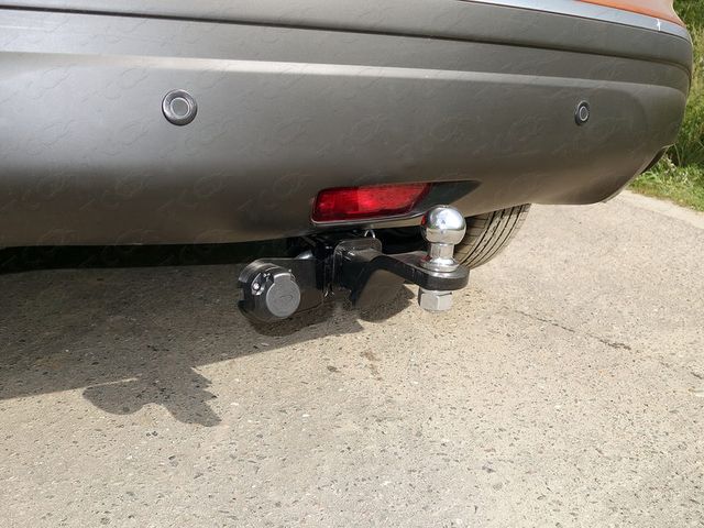 Фаркоп ТСС оцинкованный под американский квадрат для Nissan Murano Z52 2016-2022. Артикул TCU00018