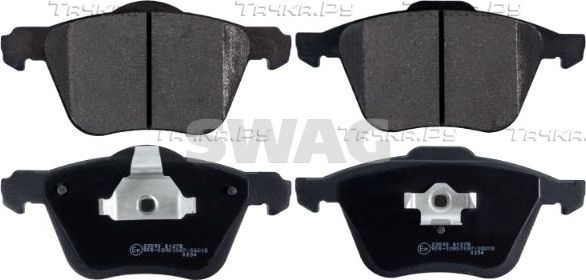 Тормозные колодки SWAG передние для Volvo XC70 II 2007-2011. Артикул 55 91 6504