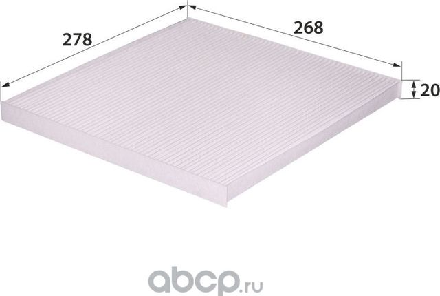 AC-209 AY684-NS016 (фильтр салонный) (RB-Exide). Артикул AC209