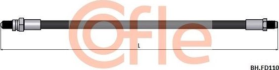 Тормозной шланг Cofle. Артикул 92.BH.FD110