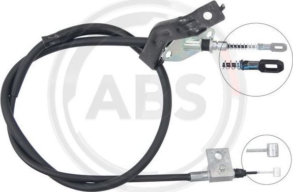 Трос ручника (тросик ручного тормоза) ABS. Артикул K17457