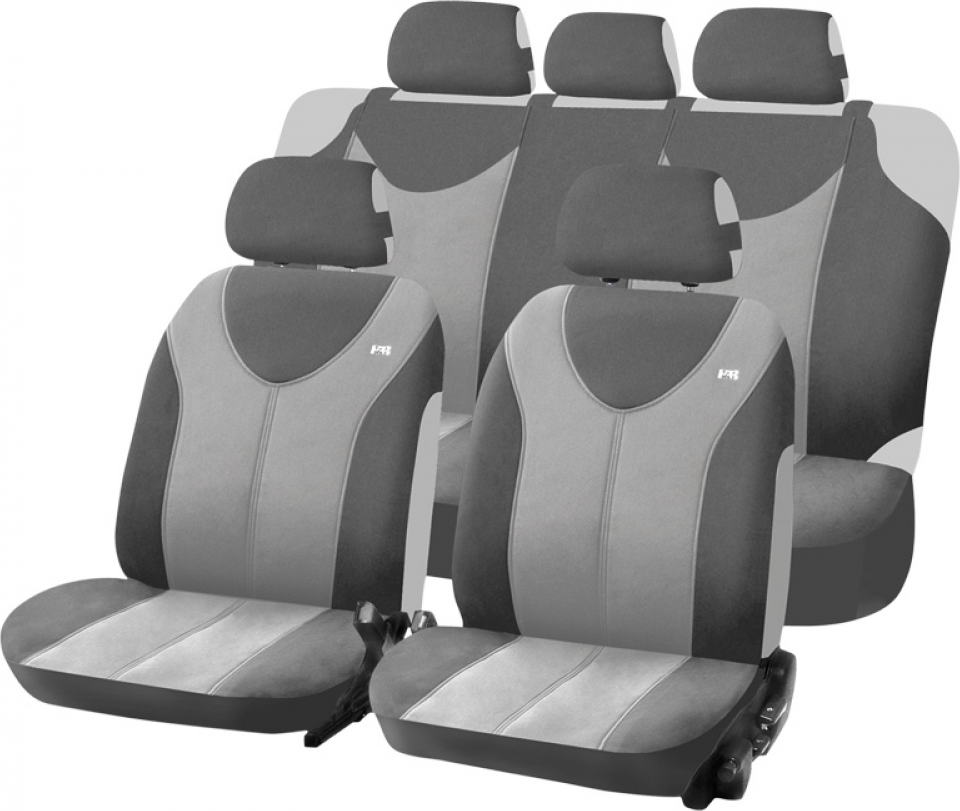Чехлы универсальные Hadar Rosen Trophy Plus облегченные на сидения авто, цвет Светло-серый/темно-серый. Артикул 10298