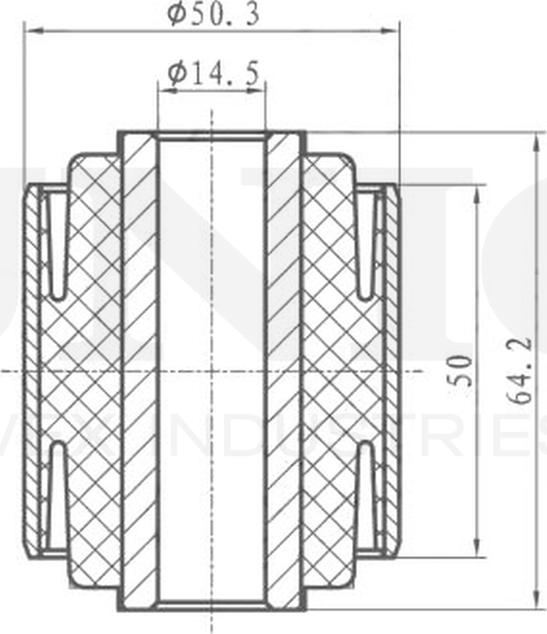 Сайлентблок реактивной тяги (Unio). Артикул RMP-20402