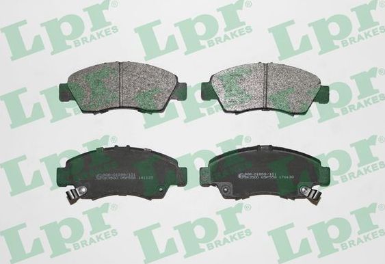 Тормозные колодки LPR передние для Honda Logo 1999-2002. Артикул 05P558