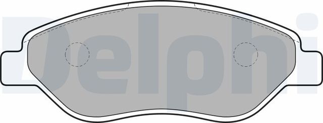 Тормозные колодки Delphi (Low-Metallic). Артикул LP2010