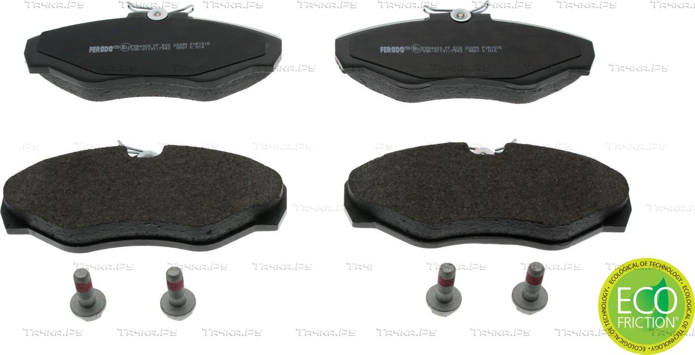 Тормозные колодки Ferodo Premier Eco Friction. Артикул FVR1515