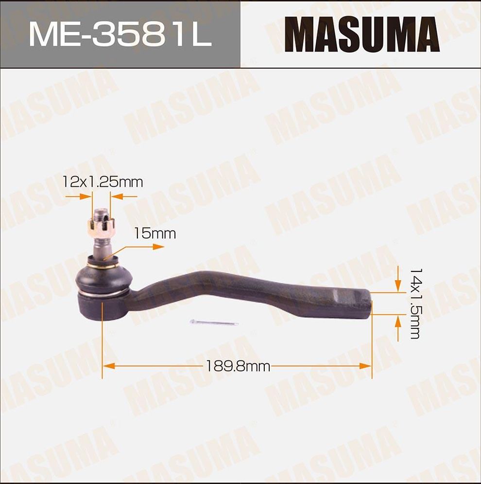 Наконечник рулевой тяги Masuma. Артикул ME-3581L