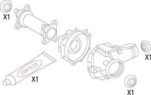 Комплект прокладок, дифференциал Corteco. Артикул 19536186