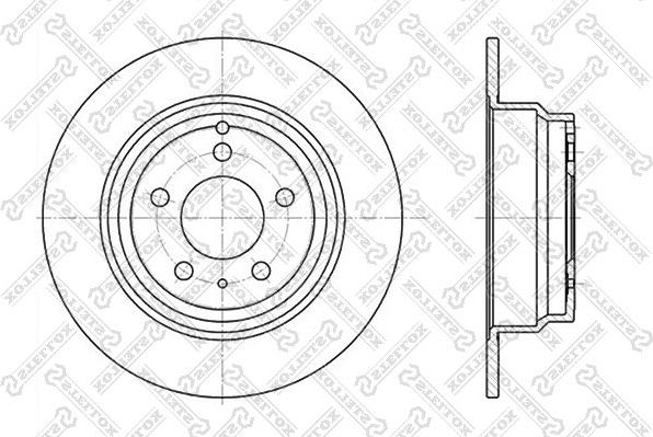 Тормозной диск Stellox. Артикул 6020-4833-SX