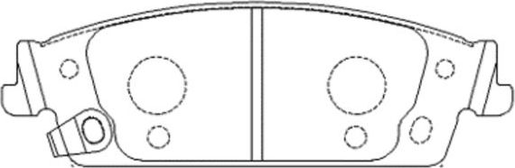 Тормозные колодки CTR. Артикул GK1527