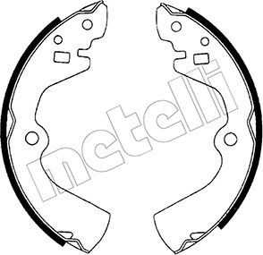 Тормозные колодки Metelli задние для Nissan Wingroad Y11 2003-2005. Артикул 53-0277
