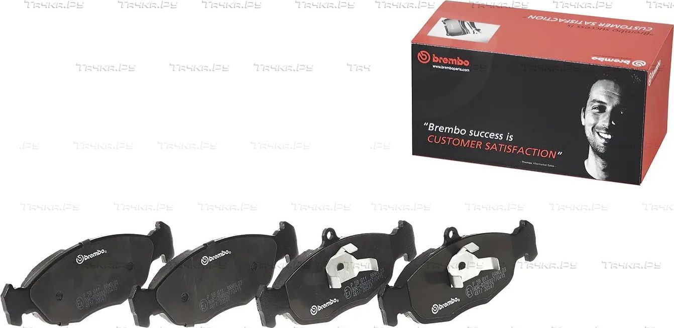 Тормозные колодки Brembo PRIME LINE передние для Opel Vectra A 1988-1995. Артикул P 59 011