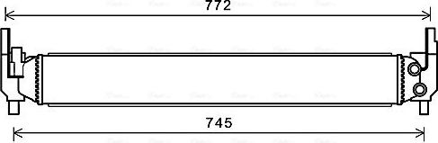 Радиатор низкотемпературный AVA для Audi A1 I (8X) 2010-2018. Артикул AIA2346